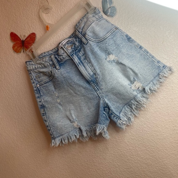 Light Blue Denim Shorts - Picture 2 of 8